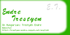 endre trestyen business card